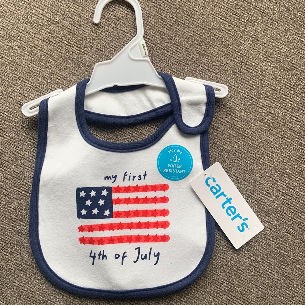 Carter's First 4th Of July Teething Bib